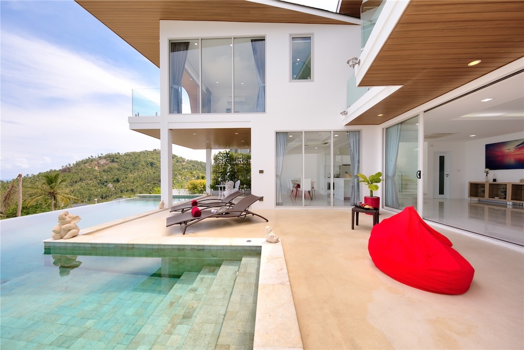 Chaweng Noi 3-Bed Sea View Property For Sale Terrace