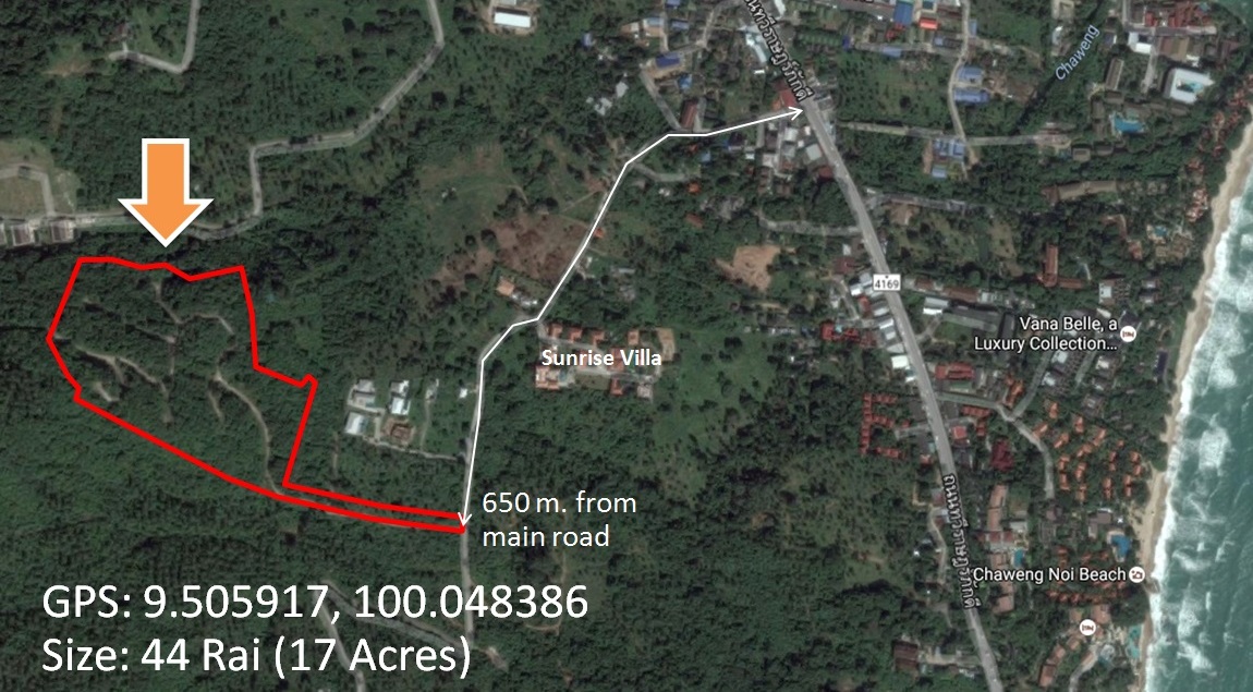 Chaweng Sea View Development Land For Sale – Land in Koh Samui (photo 4)