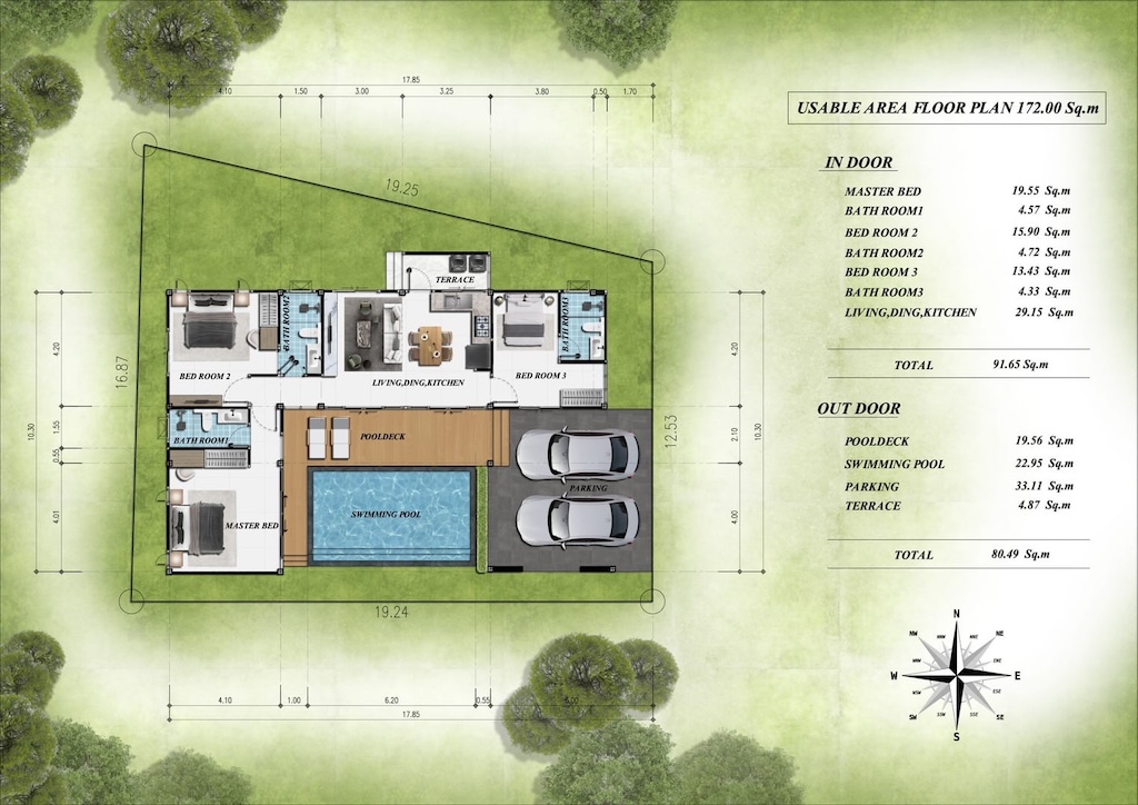 Chaweng Villas In Ko Samui Floor Plan