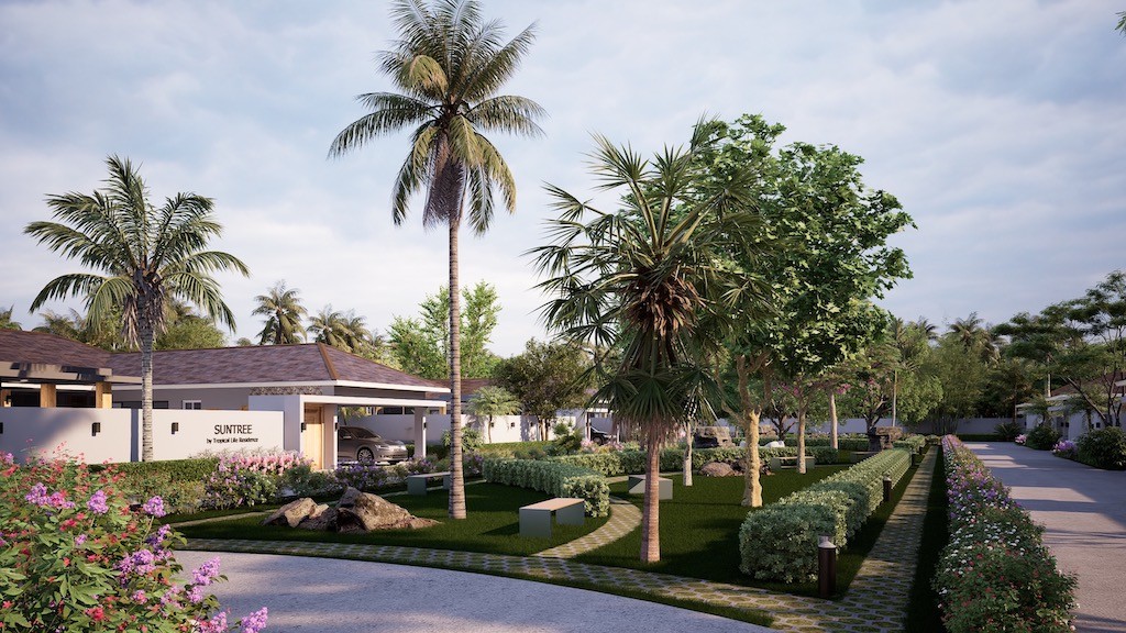 Choeng Mon Pool Villas Internal Road