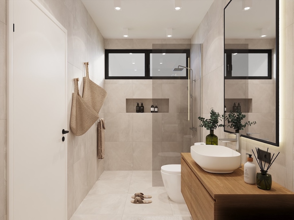Choeng Mon Sea View Vilas Bathroom