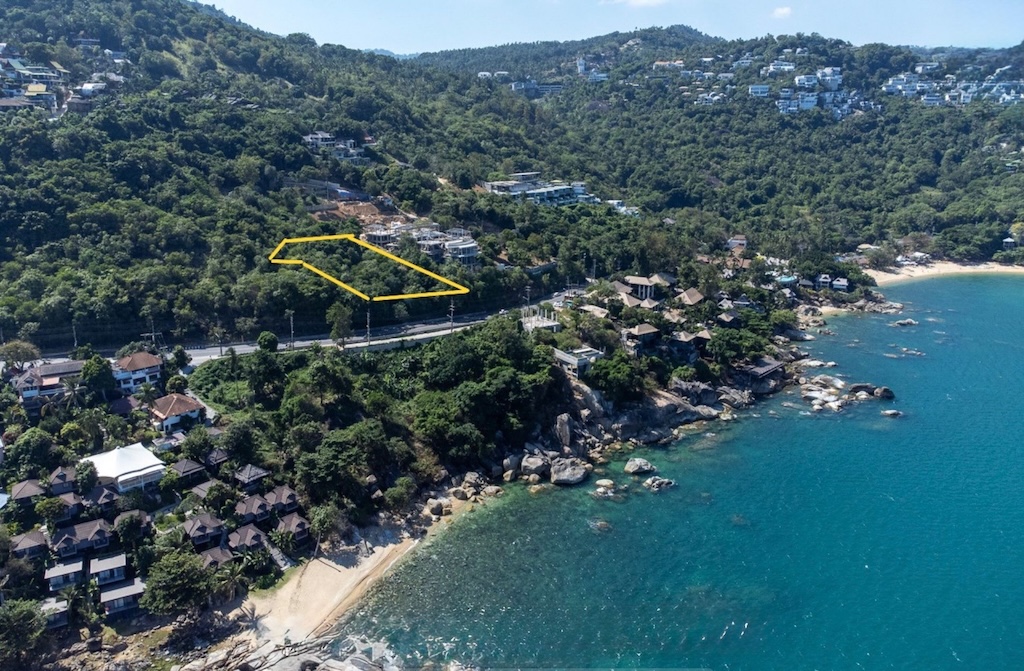 Coastal Land Plot For Sale In Koh Samui Outline