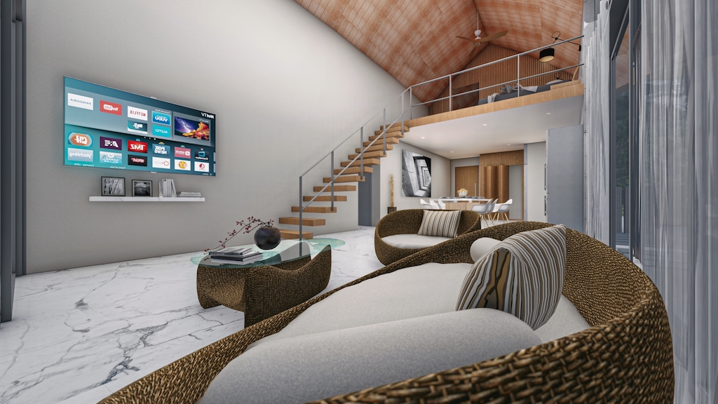 Coco Moon Villas Ko Samui Living Area