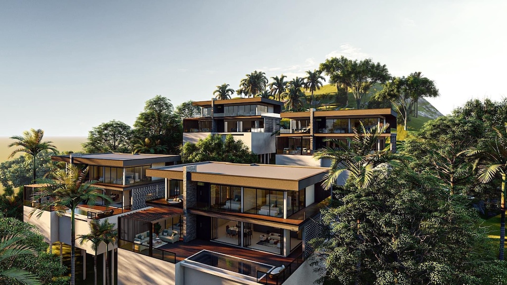 Coco Tropical Villas Bang Po Site render