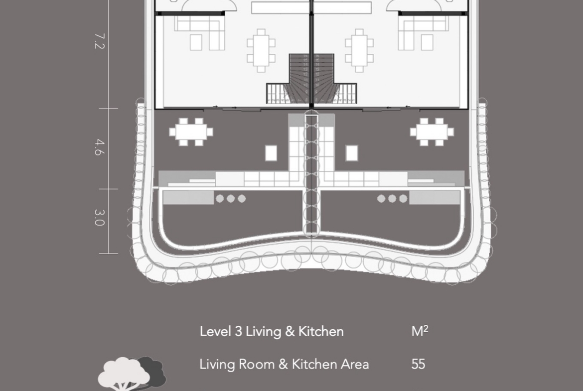 Darika Duplex C Living Are Plan