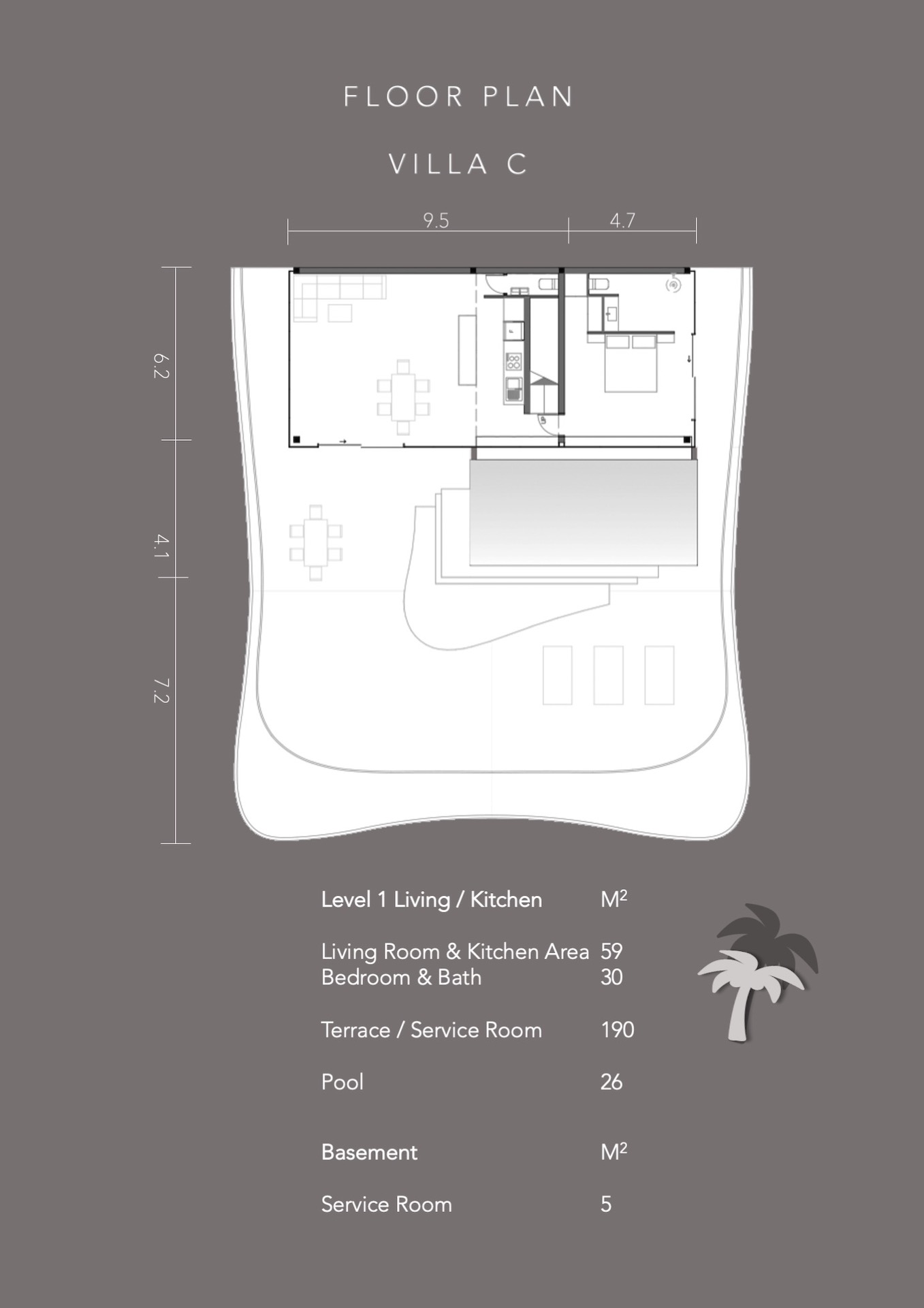 Darika Residence II Ko Samui Type C Living Plan