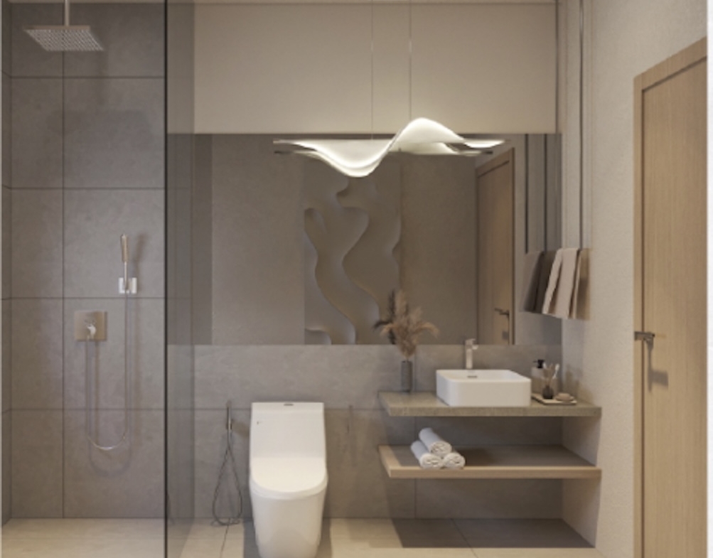 Duplex Apartments At Valentine Village Koh Samui Bathroom