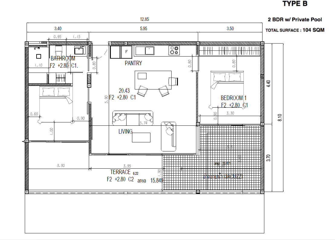 Emerald-Bay-View-Type-B-Plan Type B Floor Plan