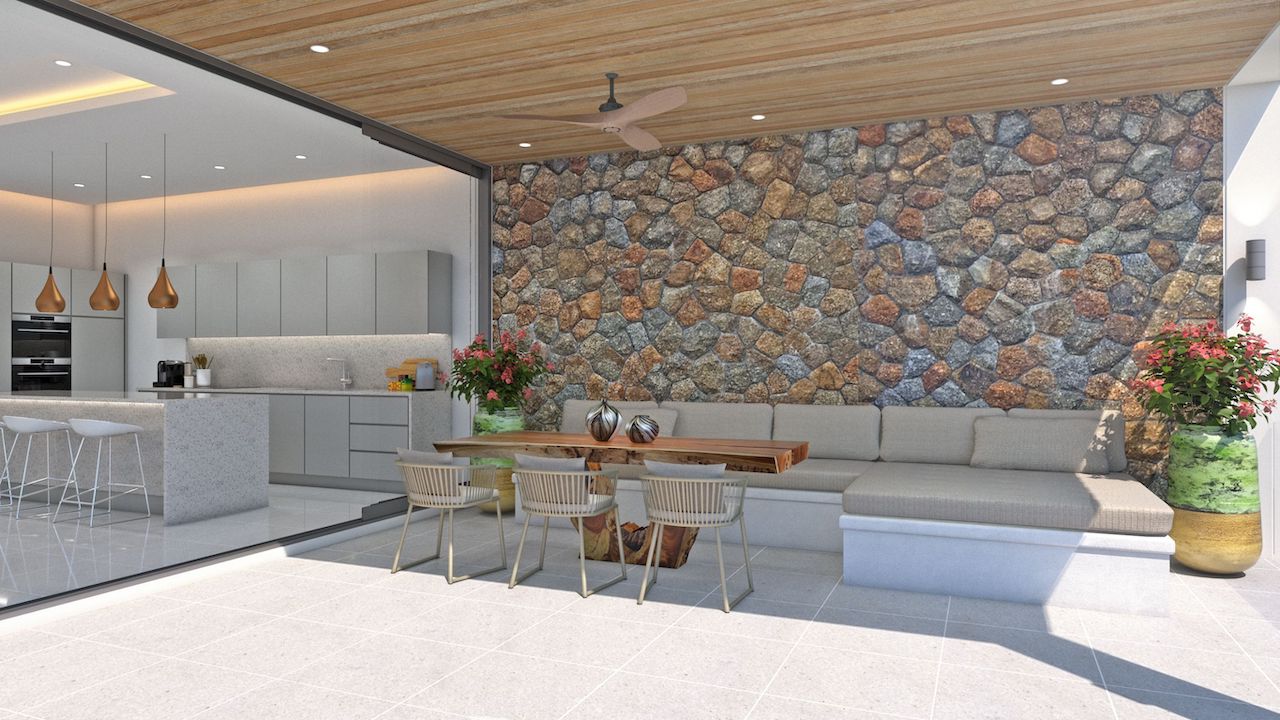 Janatim Ocean View Villas Covered Terrace