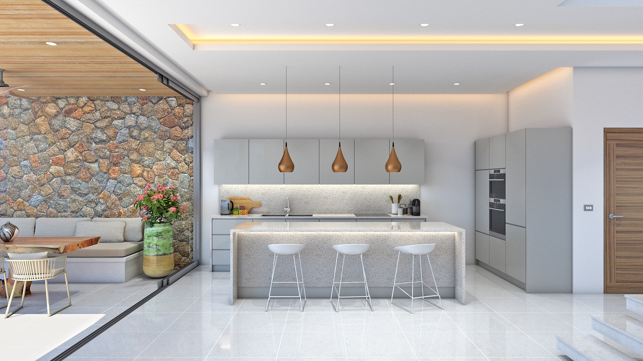 Janatim Ocean View Villas Kitchen