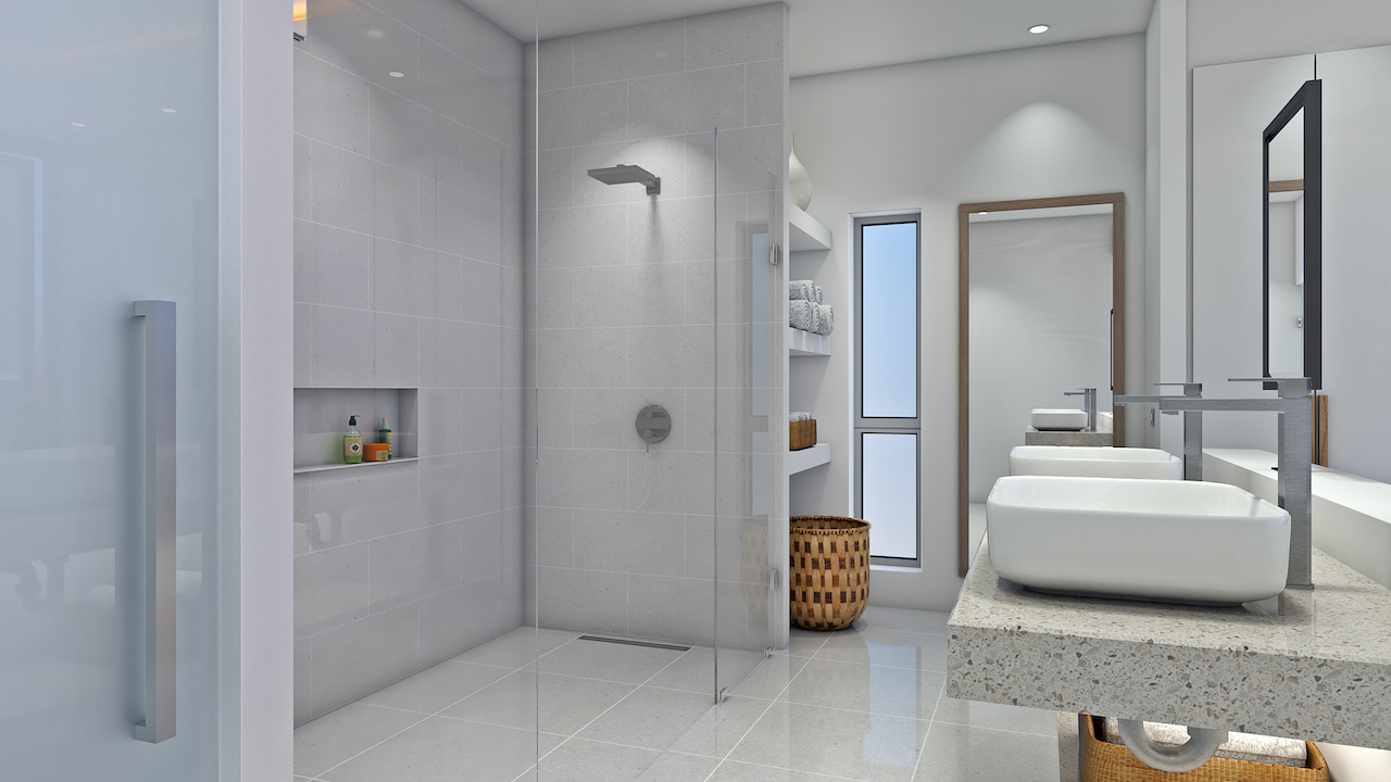 Janatim Ocean View Villas Shower