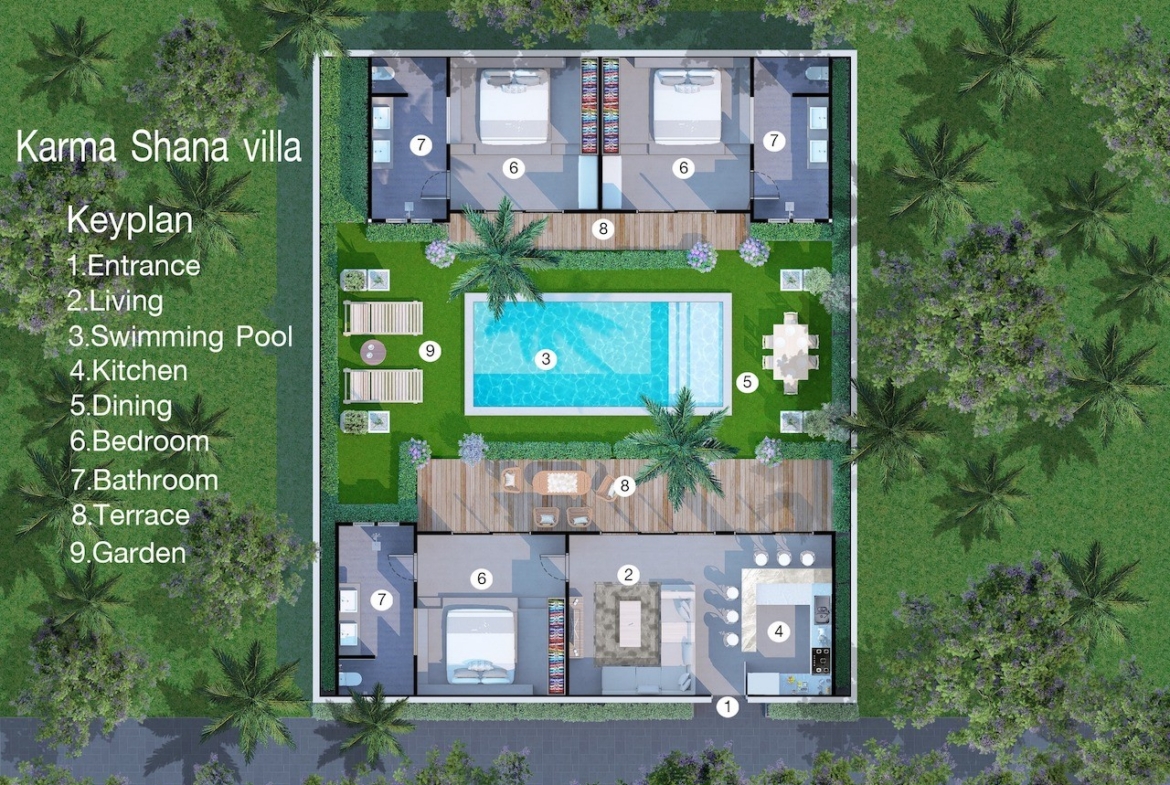 Karma Shana Residences Koh Samui Floor Plan
