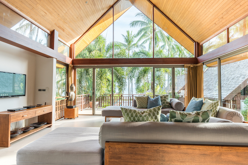 Ko Samui Beachfront Property Living Area