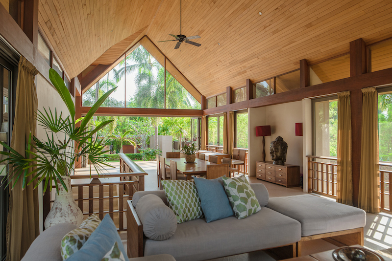 Ko Samui Beachfront Property Living Sofa
