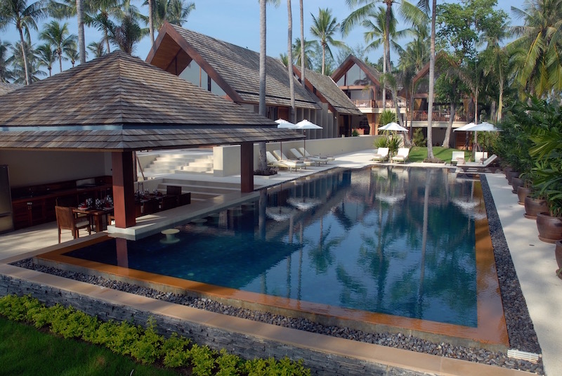 Ko Samui Beachfront Property Poolside Sala