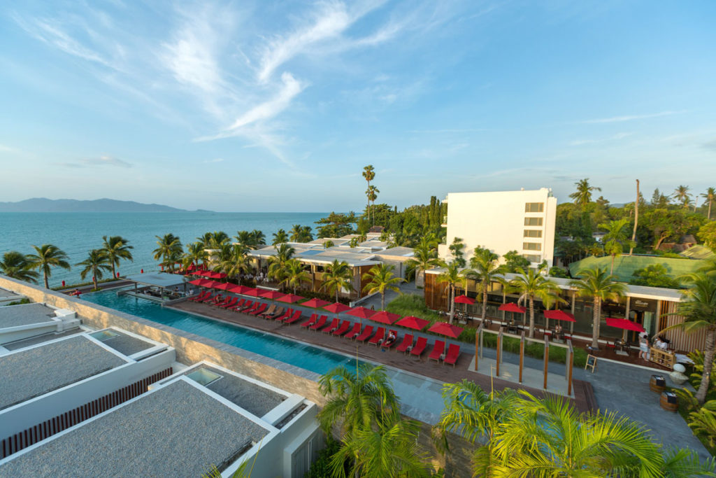 Ko Samui Beachfront Resort Aerial Image
