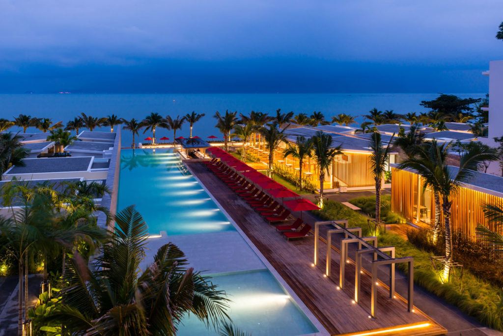 Ko Samui Beachfront Resort Night Image