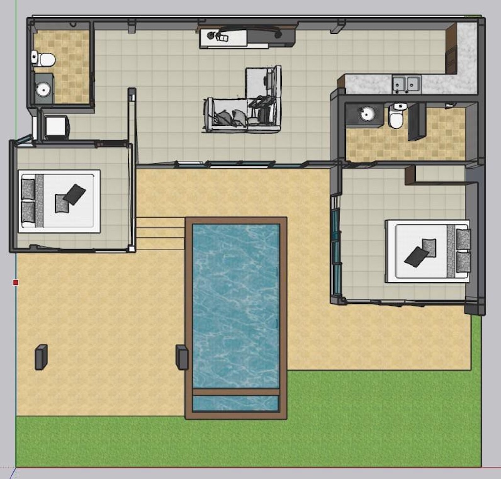 Ko Samui Chaweng Villas Floor Plan