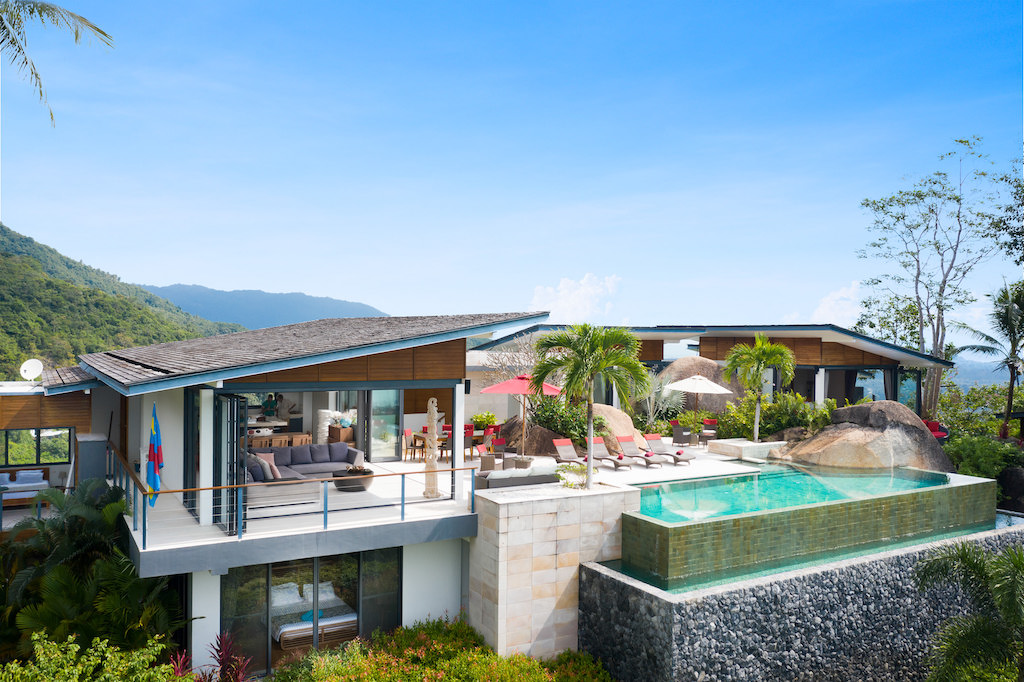Ko Samui Luxury Property Aerial Front