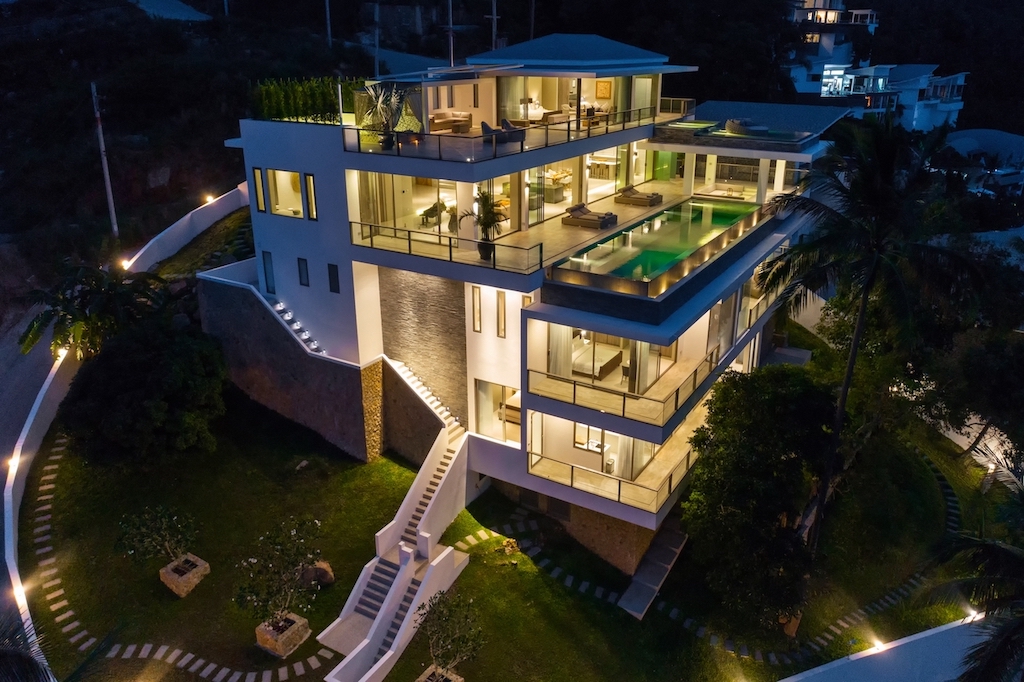 Ko Samui Luxury Real Estate Night Shot