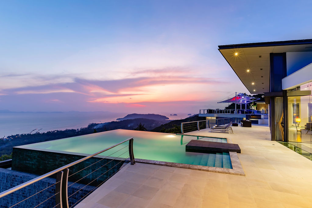 Ko Samui Luxury Villa Evening View