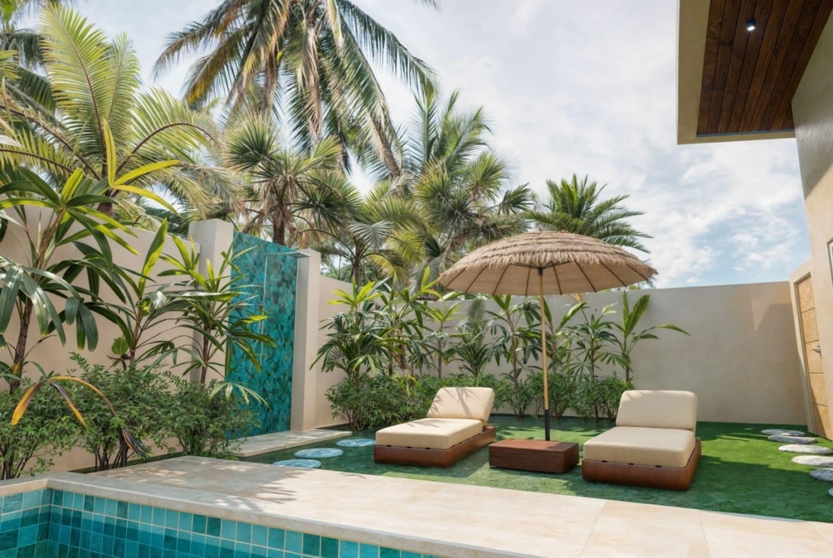 Ko Samui Maenam Villas Sun Loungers