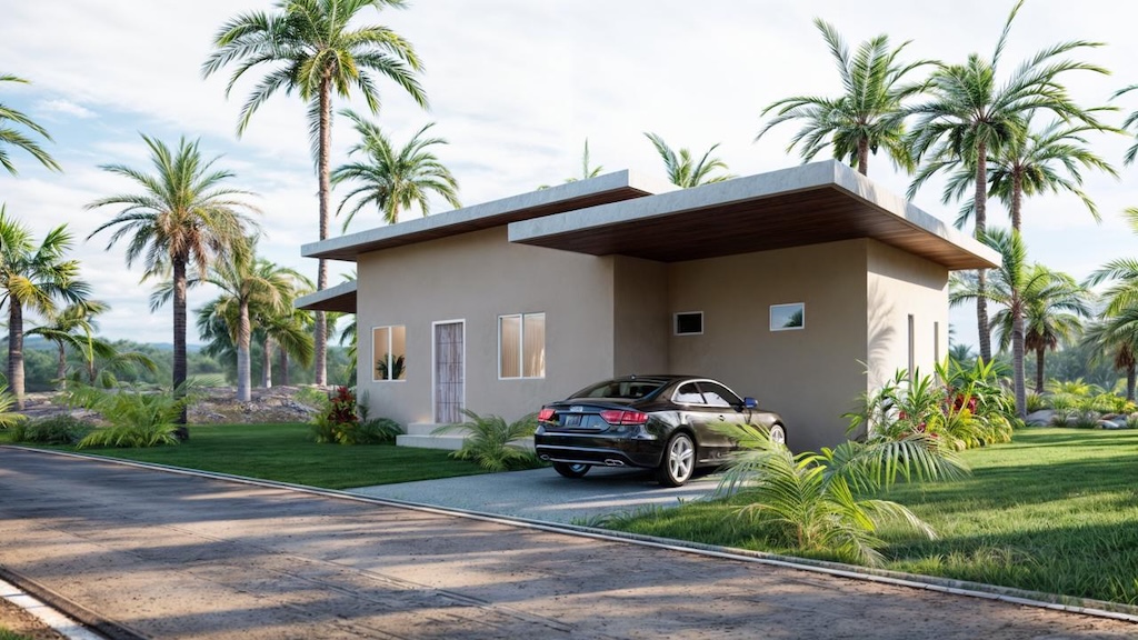 Ko Samui Maenam Villas For Sale Parking