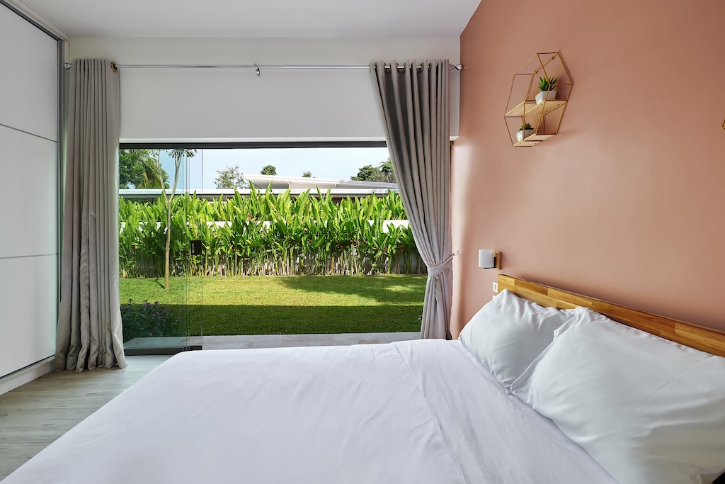Ko Samui Modern Pool Villa Bedroom View