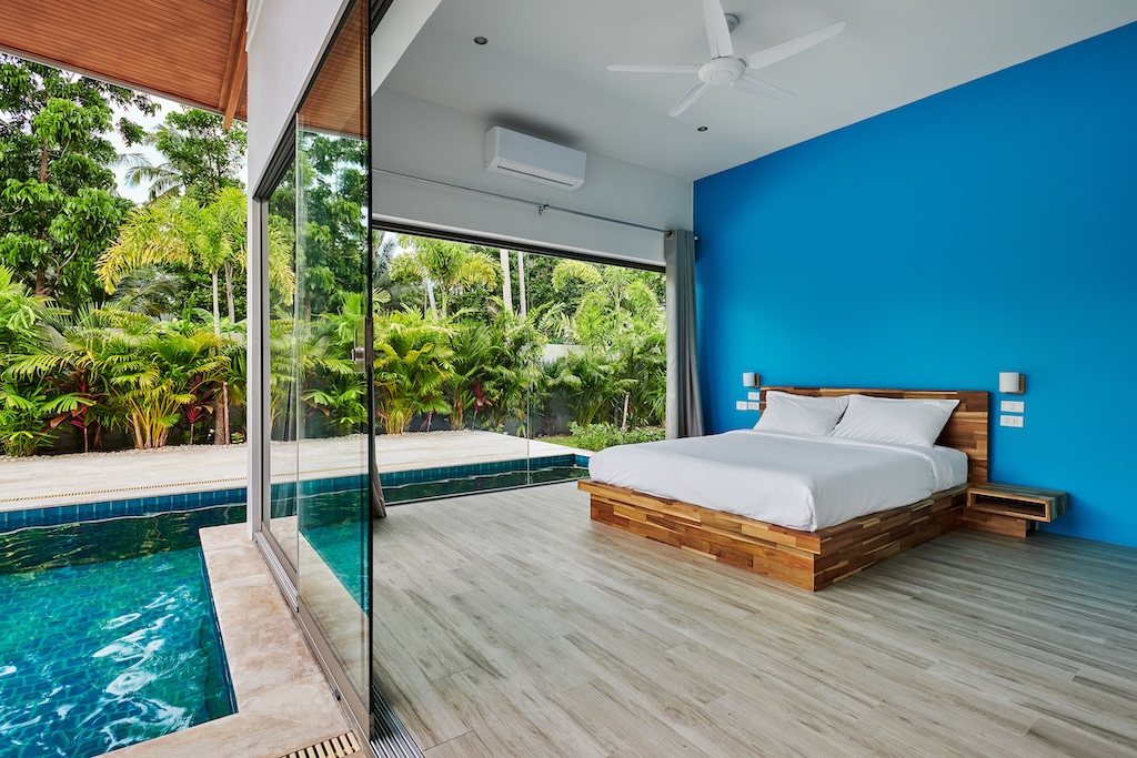 Ko Samui Modern Pool Villa Bedroom