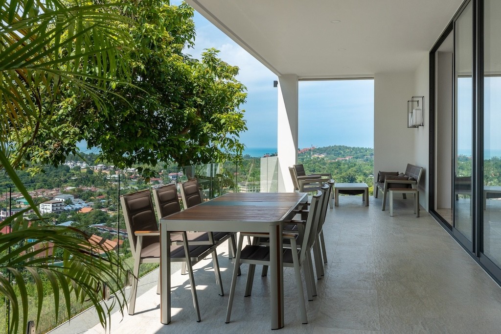 Ko Samui Plai Laem Property Covered Terrace