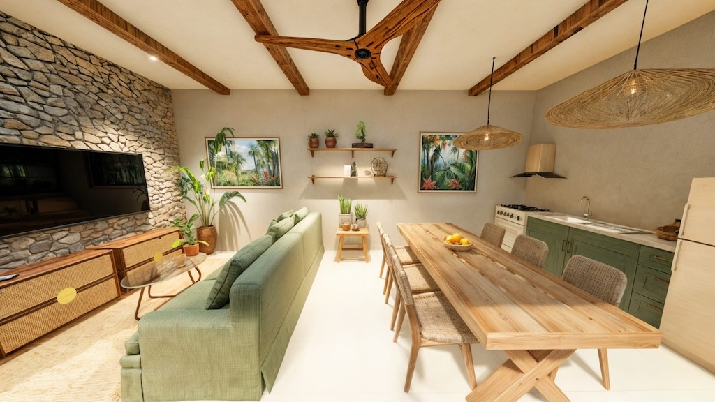 Ko Samui Villas In Bag Rak Living Area