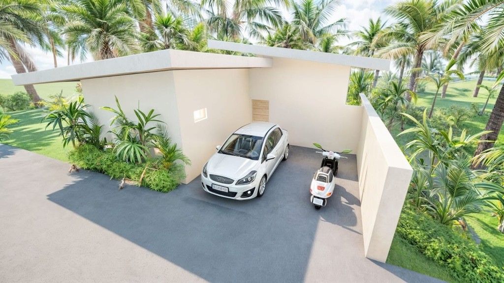Ko Samui Villas In Bang Rak Parking