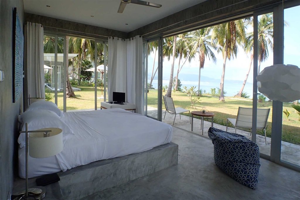 Ko Taen Beachfront Villa Bedroom View