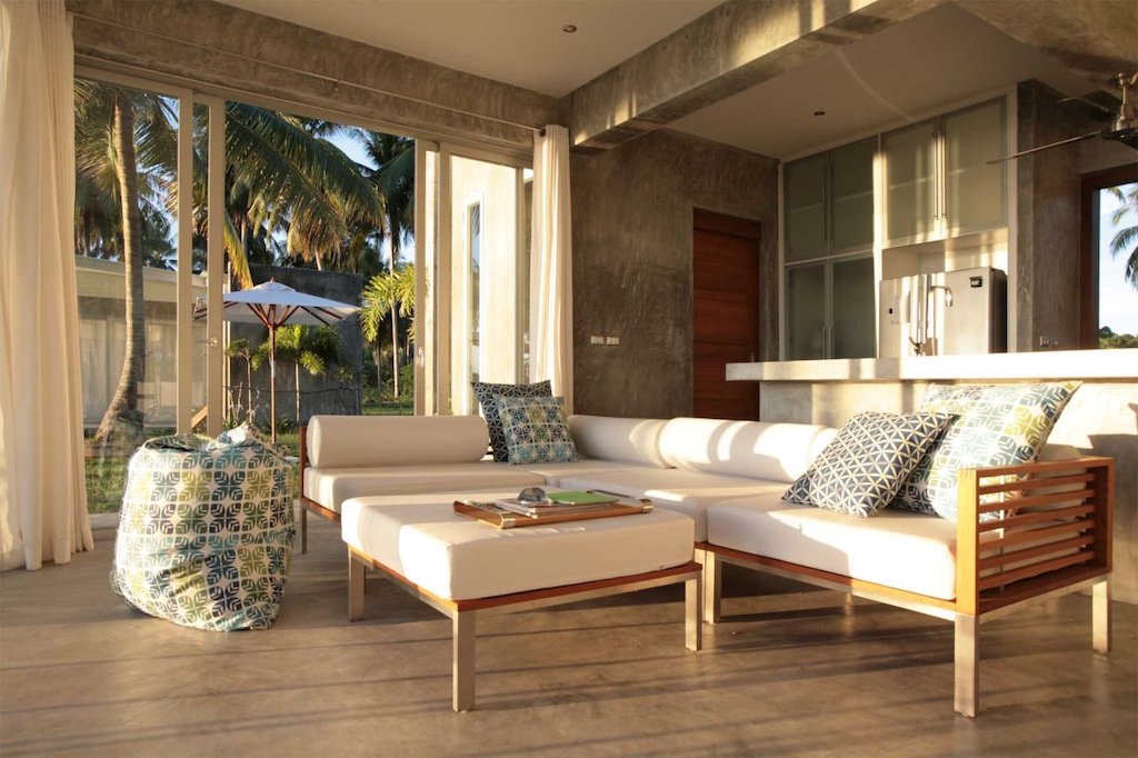 Ko Taen Beachfront Villa Living Room