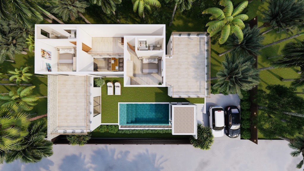 Koh Phangan Villas 1st Floor Plan