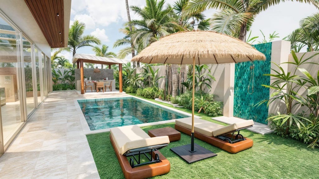Koh Samui 3 Bed Villas Sun Loungers