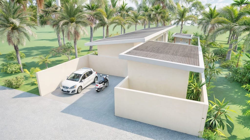 Koh Samui 3 Bedr Villas Parking
