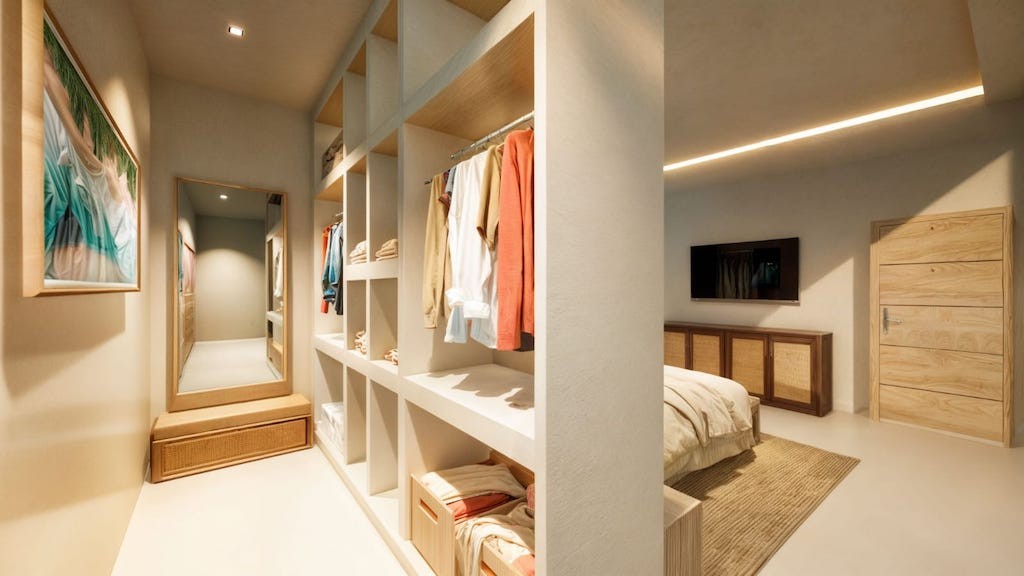 Koh Samui 3 Bed Villas Walk In Wardrobe