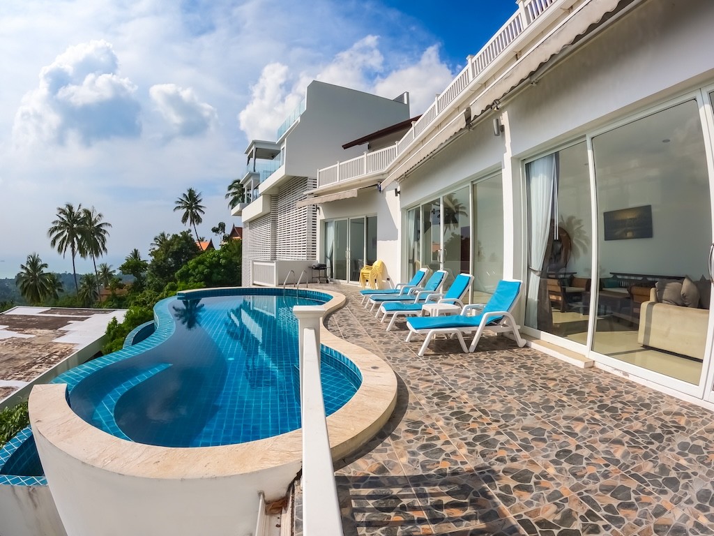 Koh Samui 3 Bedroom Sea View Property Exterior