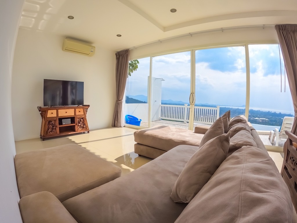Koh Samui 3 Bedroom Sea View Property Lounge
