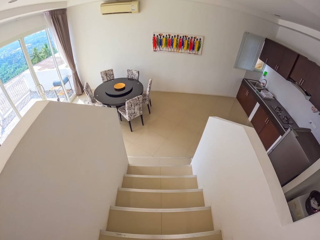 Koh Samui 3 Bedroom Sea View Property Stairs