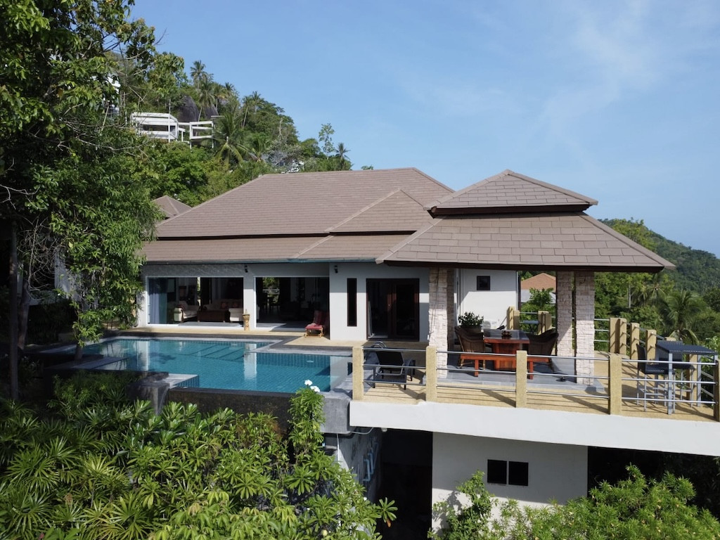 Koh Samui 4-Bedroom Sea View Villa Exterior