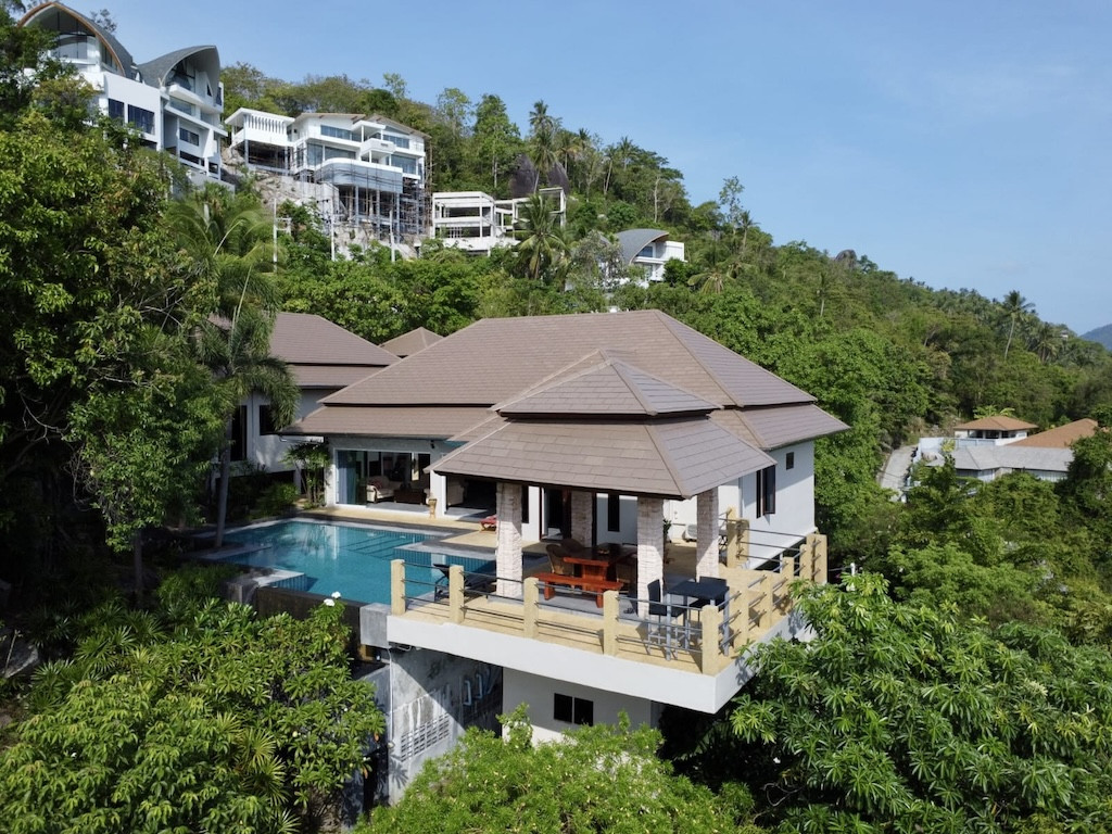 Koh Samui 4-Bedroom Sea View Villa Exterior