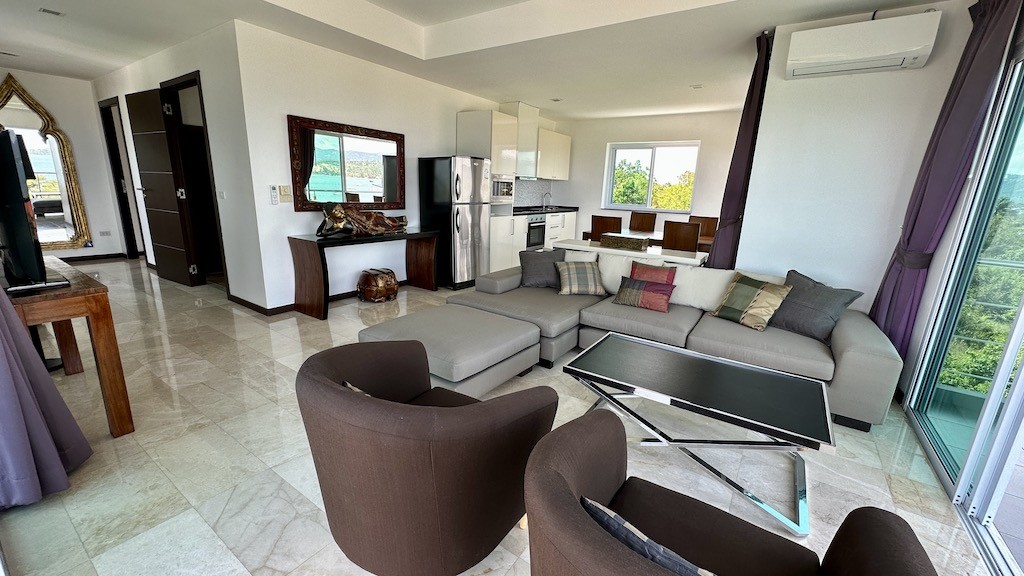 Koh Samui Apartment Building Living Area