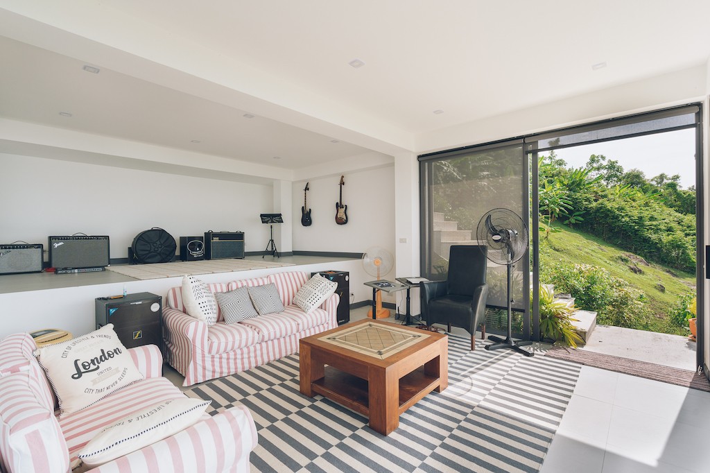 Koh Samui Bang Po Villa For Sale Music Room