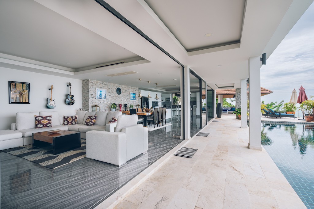 Koh Samui Bang Po Villa Covered terrace