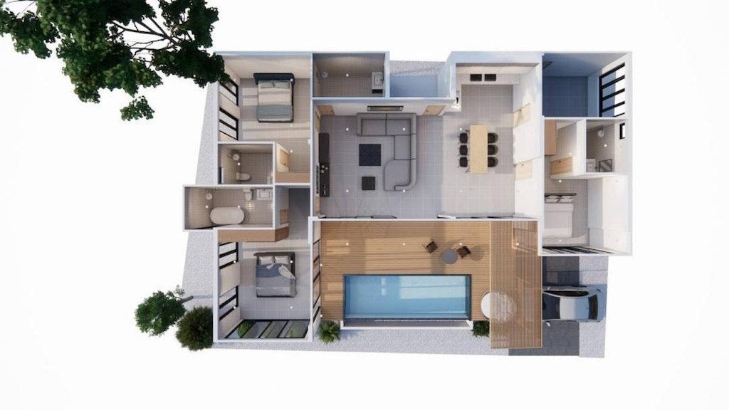 Koh Samui Bang Po Villas Floor Plan