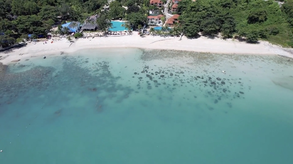 Koh Samui Bay View Land For Sale Aerial Above