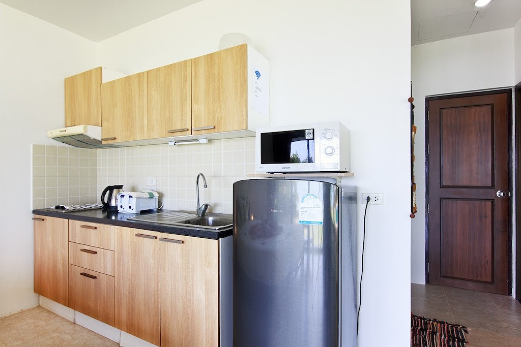 Koh Samui Beach Resort Property Bedroom Kitchenette