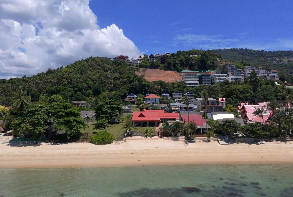 Koh Samui Beach Villa For Sale Aerial